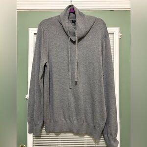 Express Men's Gray  100% Cotton Cowl Neck Pullover Sweater Sz XL